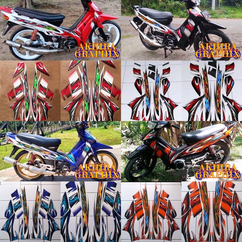 Stiker striping fiz r tahun 2005-2006 lis polet motor