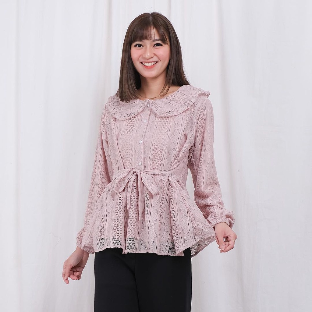 CYELLA SHABBY BROCADE BLOUSE / TOP / ATASAN KEMEJA BLOUSE BRUKAT / ATASAN KONDANGAN