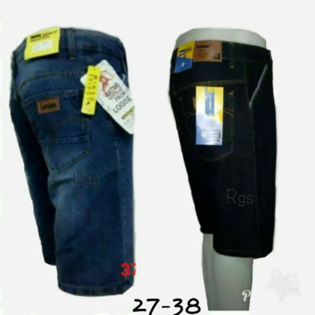  Celana  jeans pendek  casual slimfit pria remaja  dewasa big 