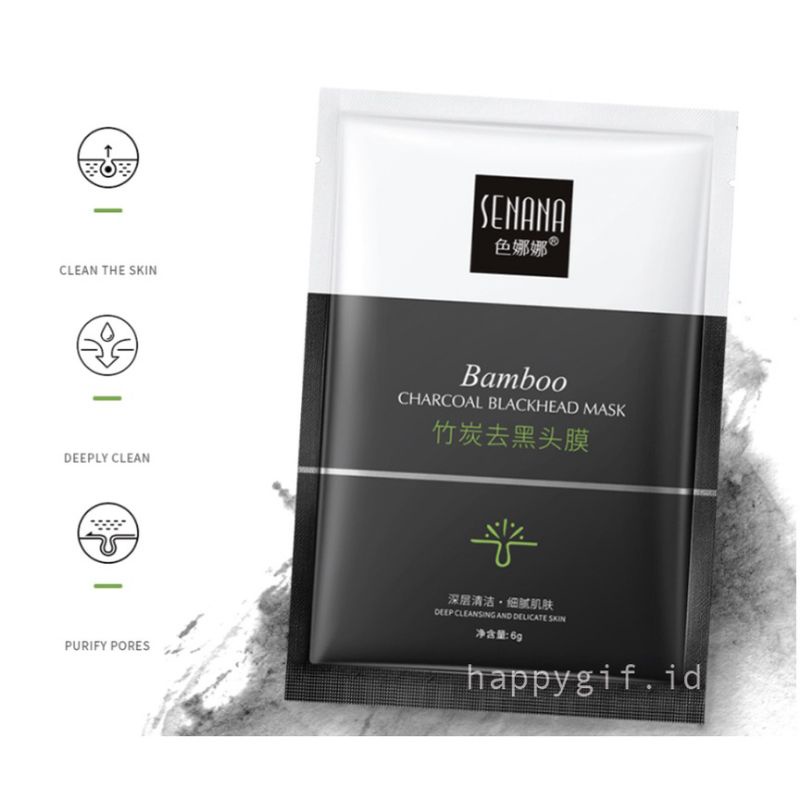 Senana Bleakhead Mask Masker Komedo Bambo Charcoal