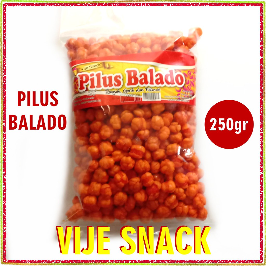 

Pilus Balado Vije Snack Makanan Ringan Camilan 250gr
