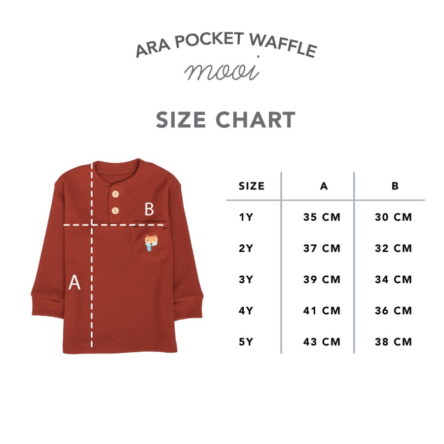 Mooi ara waffle pocket Sweater