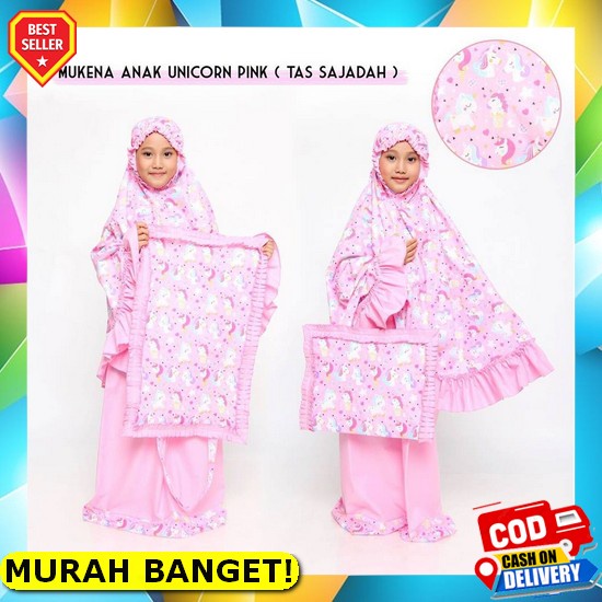 Mukena Anak Termurah Rayon Bali Cantik Kekinian Perempuan Terusan V0C8 Tanggung Branded Ori Mewah Ka