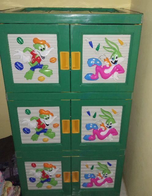 Lemari Pintu Susun 3 Boneka Besar/ 3dimensi