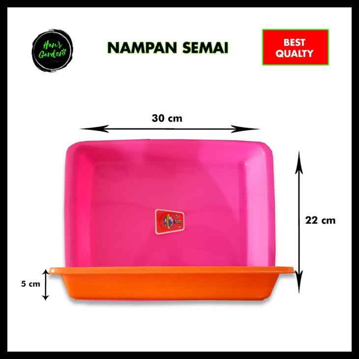NAMPAN SEMAI HIDROPONIK NAMPAN PLASTIK