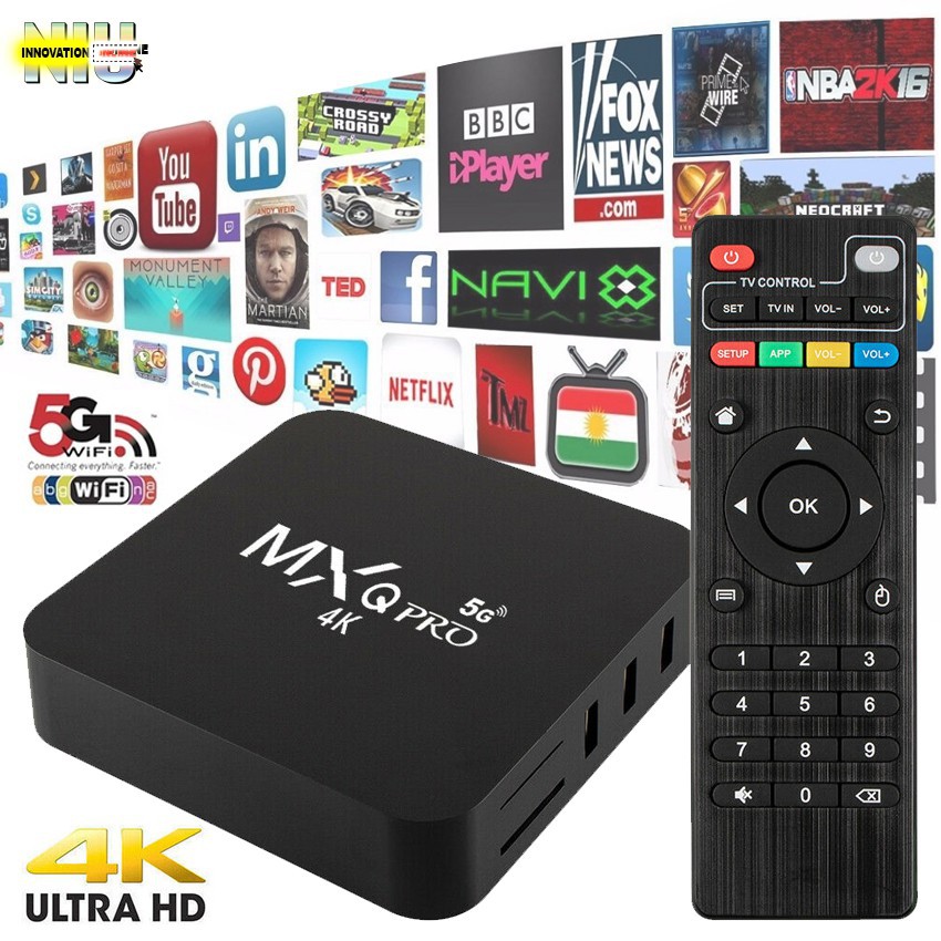 ANDROID TV BOX RAM 2GB MEMORY 16GB HDD 4K 1080P STB ANDROID BOX MX PRO 5G Android Terbaru