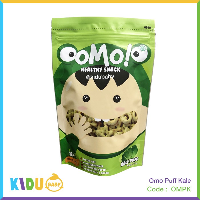 OMO! PUFF Snack Sehat Bayi Snack Sehat Anak  75 Gram Kidu Baby