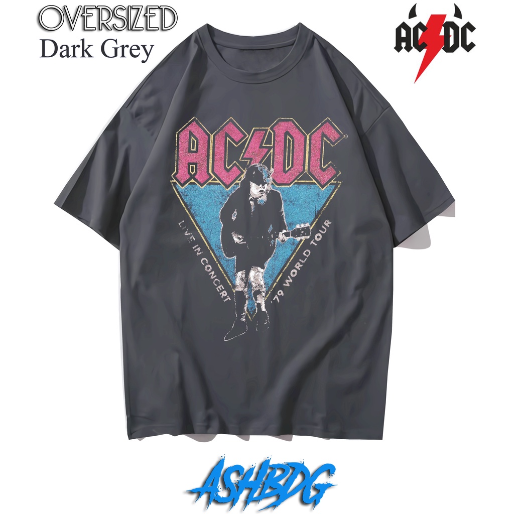 ACDC BAND LIVE IN CONCERT TOUR T SHIRT VINTAGE OVERSIZE