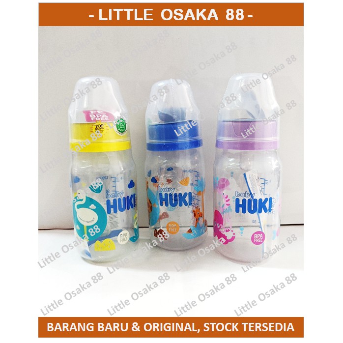 Botol Susu Bayi HUKI Orthodontik Slim Neck BPA Free 120 ml