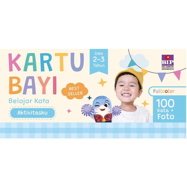 Gramedia Padang - Kartu Bayi Belajar Kata: aktivitasku (2-3 tahun)