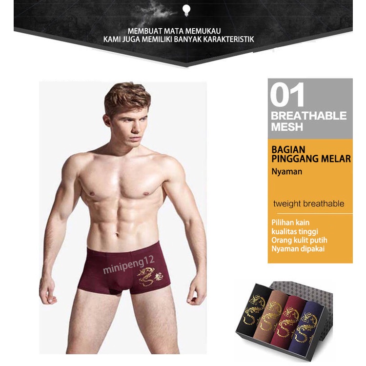 CELANA DALAM PRIA DEWASA 1pcs FASHION BOXER MAN SPORT HIGHT QUALITY PREMIUM CD PRIA