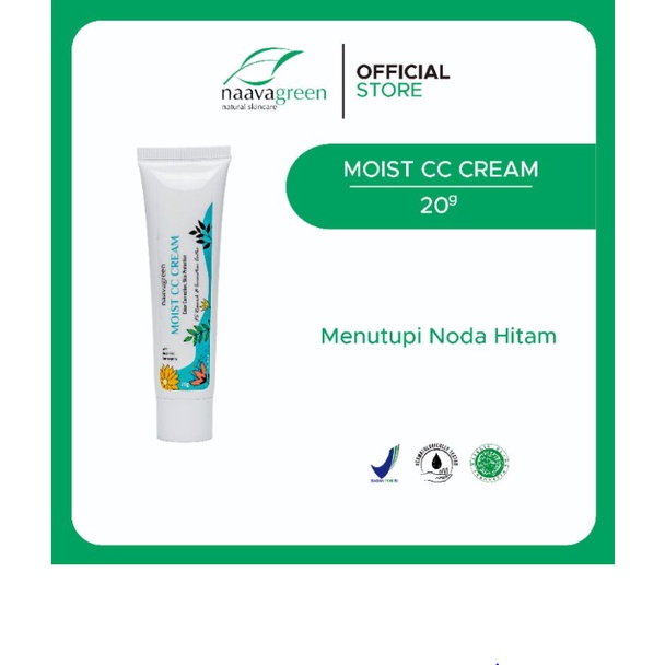 Naavagreen Foundation - Naavagreen Moist CC Cream - CC CREAM - NAAVAGREEN Moist CC Cream - Menutupi 