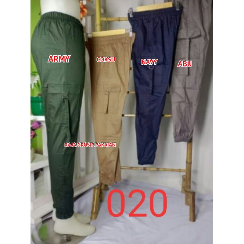 Celana Jogger Cargo Stretch Premium Bisa Mulur