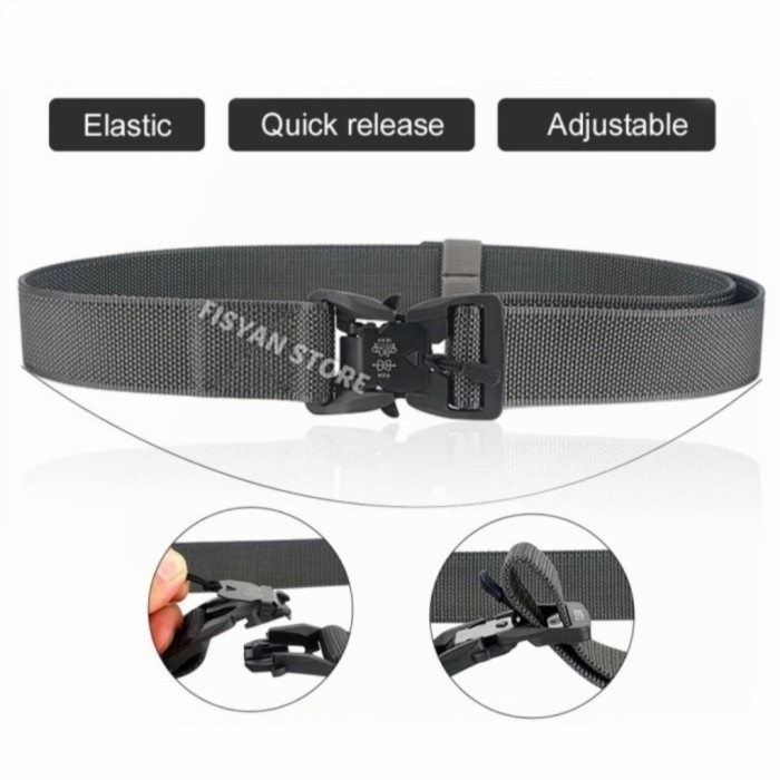 Ikat Pinggang Tactical Polymer Magnetic Buckle Nylon Belt