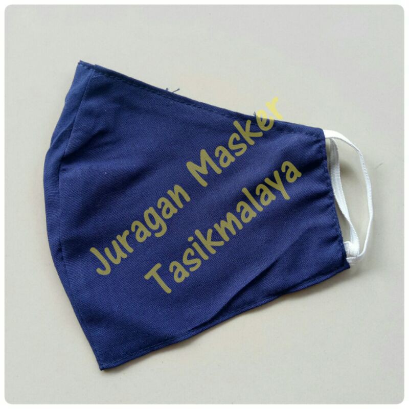 Masker Kain Katun Polos Warna Dewasa 2 Lapis 2 Layer 2 Ply Earloop, Makser Kain Motor Anti Debu