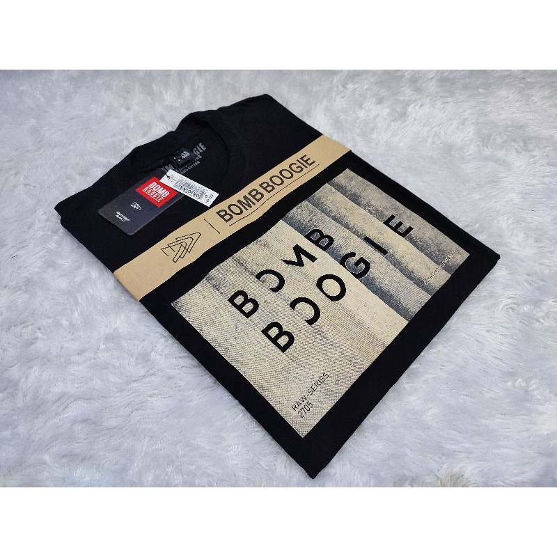 KAOS TSHIRT PRIA DAN WANITA BOMBBOOGIE ORIGINAL KATUN PREMIUM 24s REAL PICTURE BOMBBOOGIE