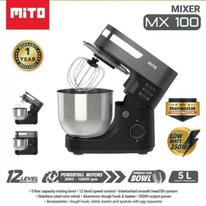 Standing | Stand Mixer Jumbo Mito 5 Liter Mx-100 Usahalancarselalu