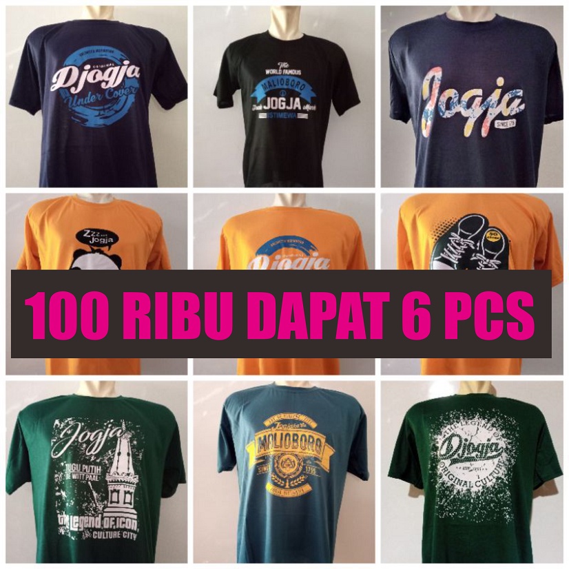 Doublefive - GROSIR ISI 6 PCS Kaos Pria Distro / Baju / Baju Kaos Pria / Kaos Pria / Baju Distro Pria Keren / Kaos Distro Pria Keren / Kaos Distro / Bonus Dadakan / Kaos Wanita / Baju Wanita / T - Shirt