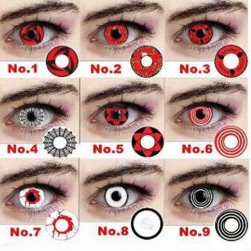 softlens warna halloween vampire naruto ghost setan kostum dark extreme darth shuriken white putih