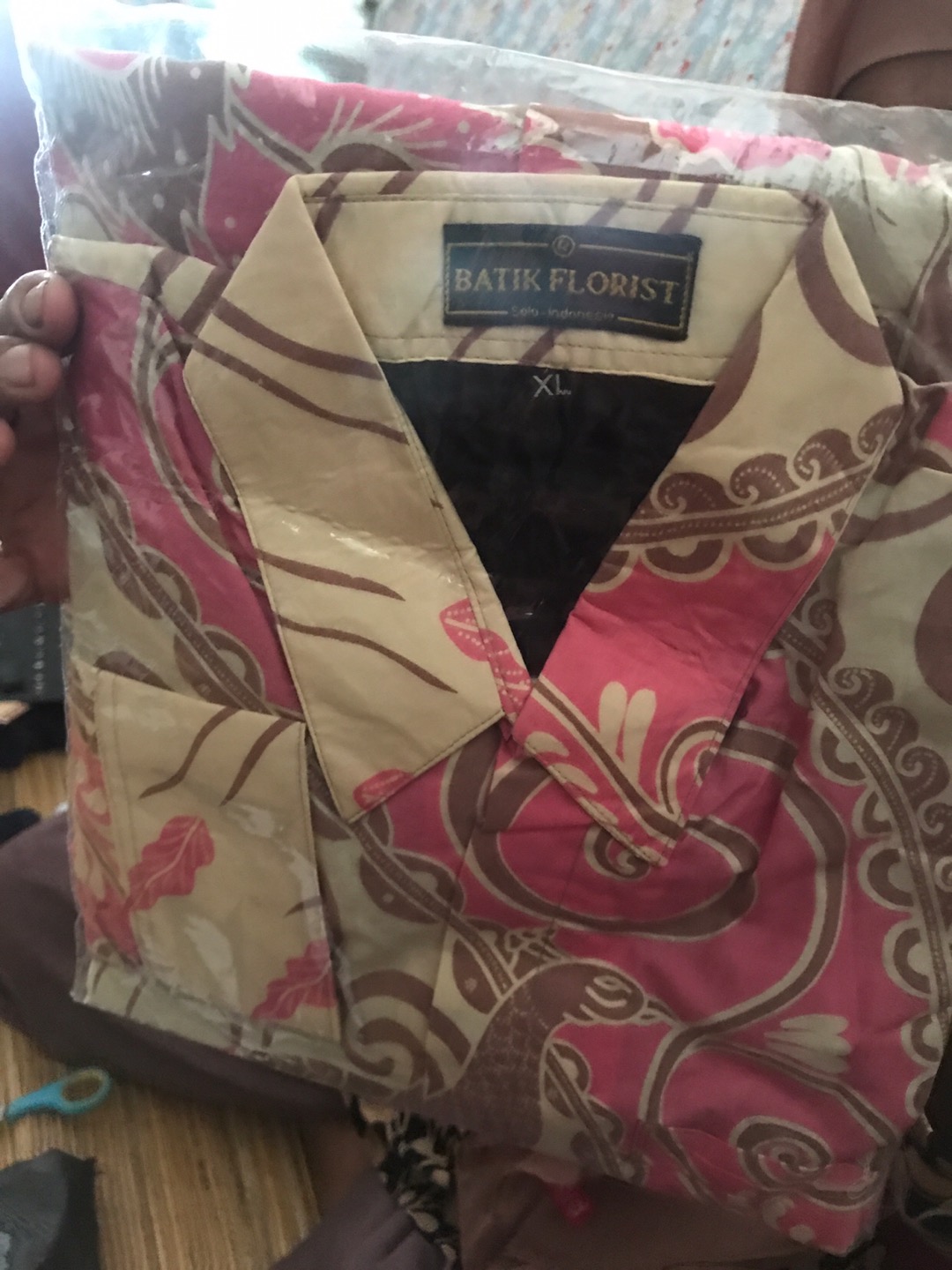 Brajamusti Pink Kemeja Batik Pria Full Furing Bahan Katun Halus Primisima