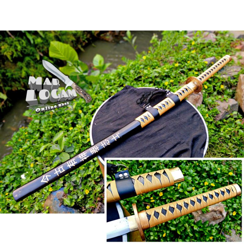 TERMURAH!!! Katana dragon custom model TACHI Kanji gold pedang murah dijamin