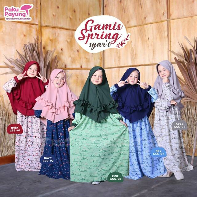 Gamis Spring Paku Payung