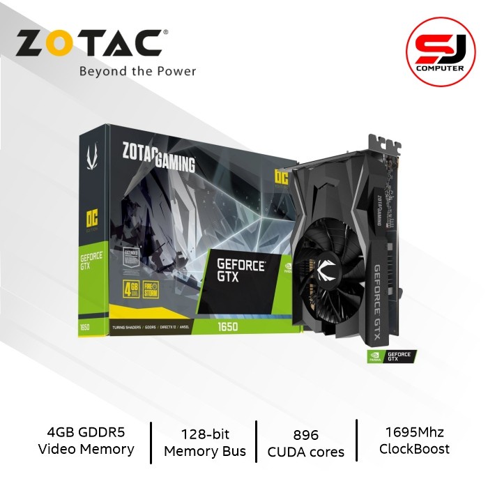 VGA Zotac GeForce GTX 1650 4GB DDR6 OC Edition