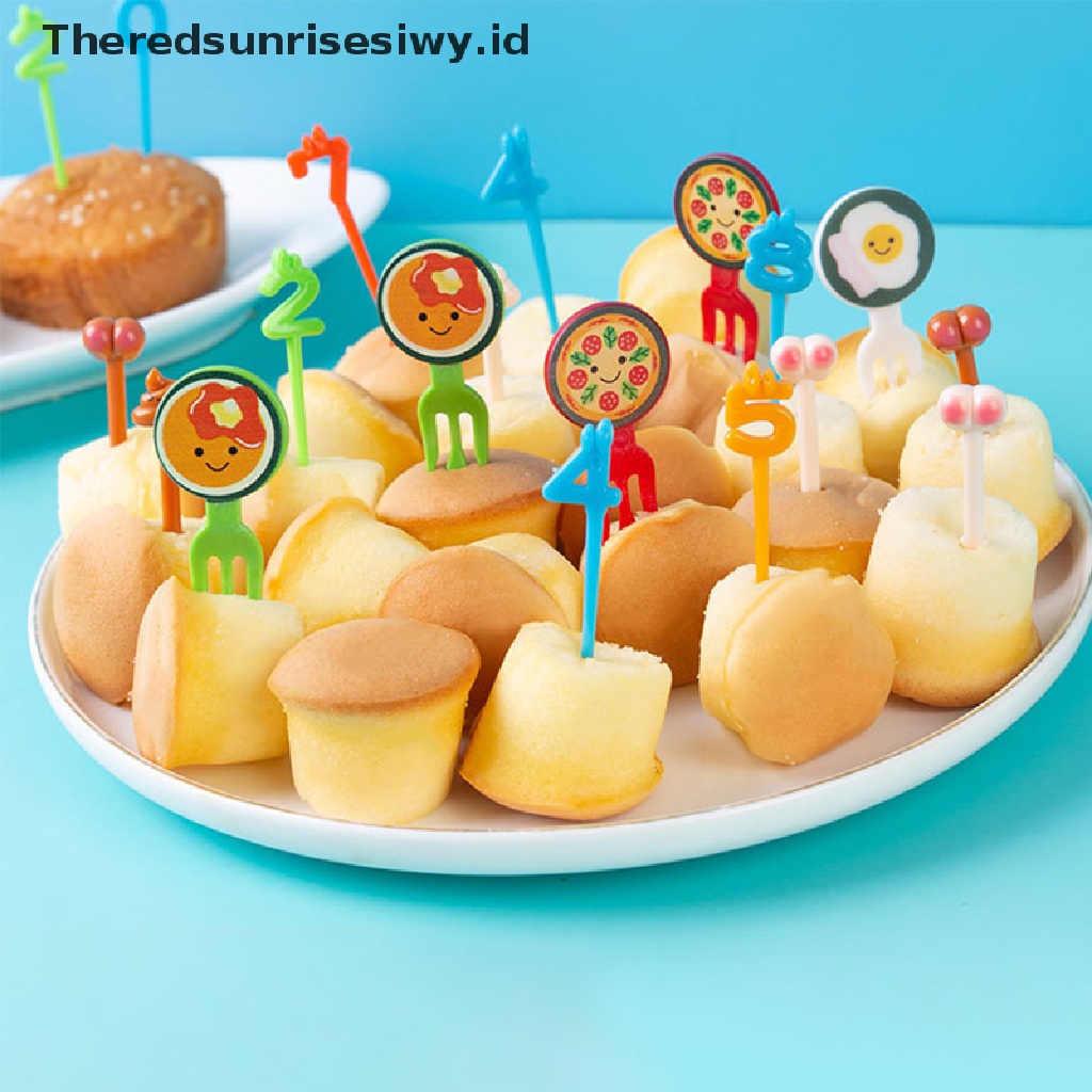 # Alat Pemotong Buah # Garpu Buah / Kue / Dessert Mini Bentuk Kartun Hewan Untuk Natal / Halloween