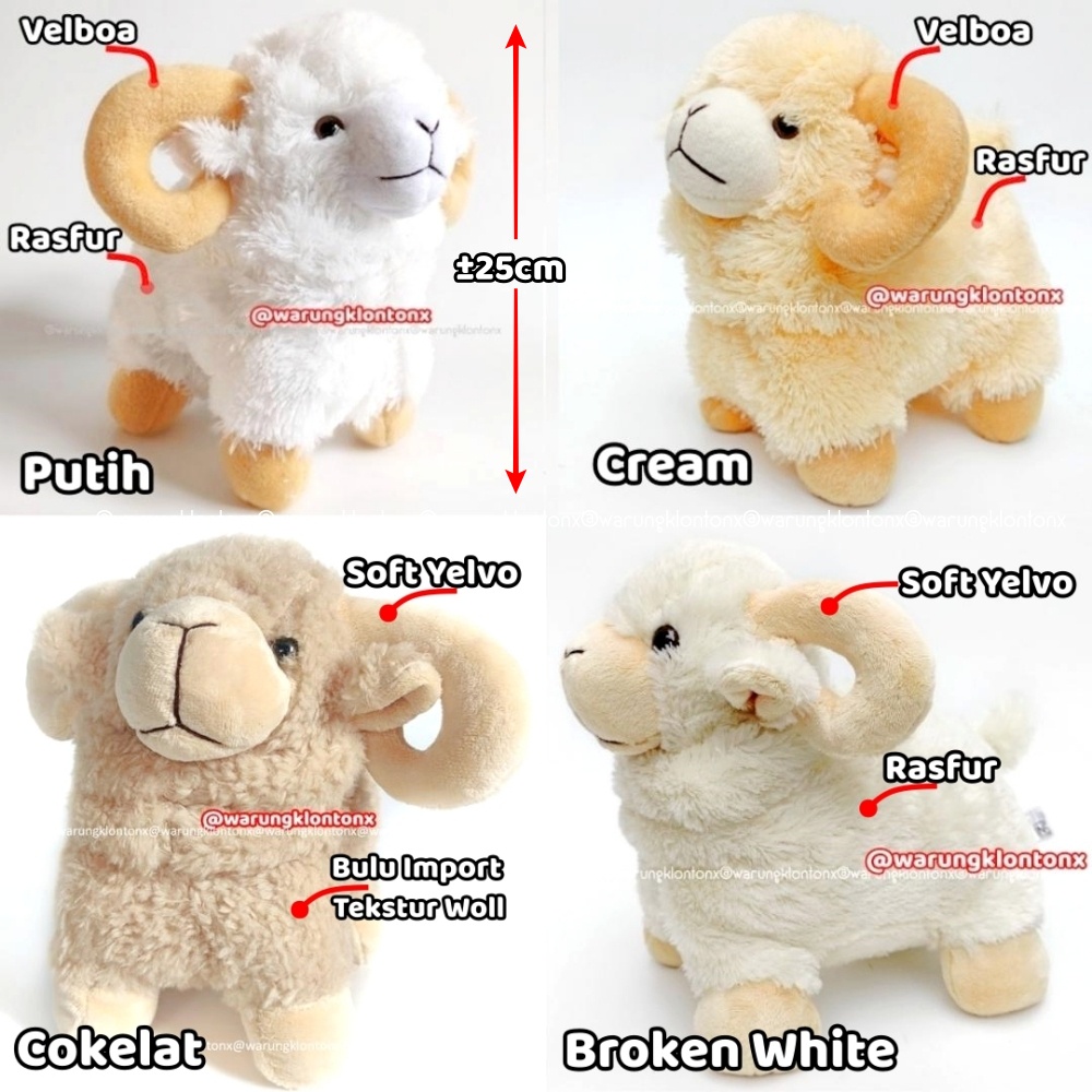 SNI l Boneka Domba Mini Jumbo M L XL Tanduk Lucu Berkualitas Halus Lembut Premium Kado Hadiah Anak Pacar Cowok Cewek Laki Perempuan Pria Wanita Cowo Cewe Ulang Tahun Jadian Lucu Unik Gemes Gemoy Murah Impor