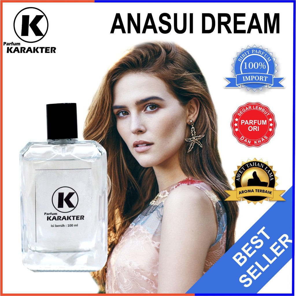 Bisa Cod | Parfum Cewek Anna Sui Dream  Bibit Parfum Import Wangi &amp; Tahan Lama  Kemasan 100ml