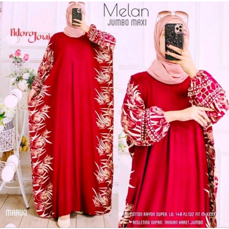 kaftan melan jumbo Maxi/gamis kaftan super jumbo busui