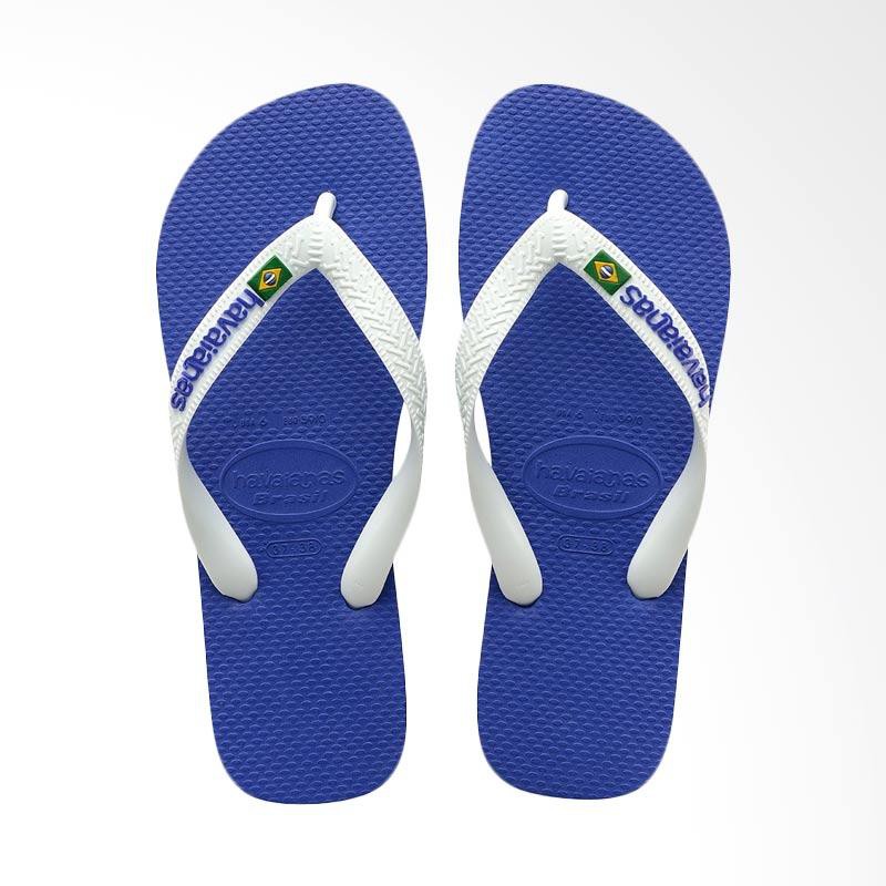  Havaianas  Brasil Logo 2711 Flip Flop Unisex Marine Blue 