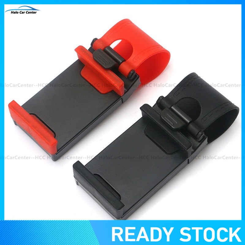 Stand Holder Handphone / HP / Tablet Universal Model Jepit Setir Mobil