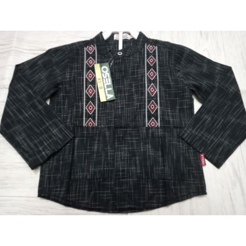 Koko Anak Cowok Osella  /atasan muslim anak /baju koko /Koko katun /branded