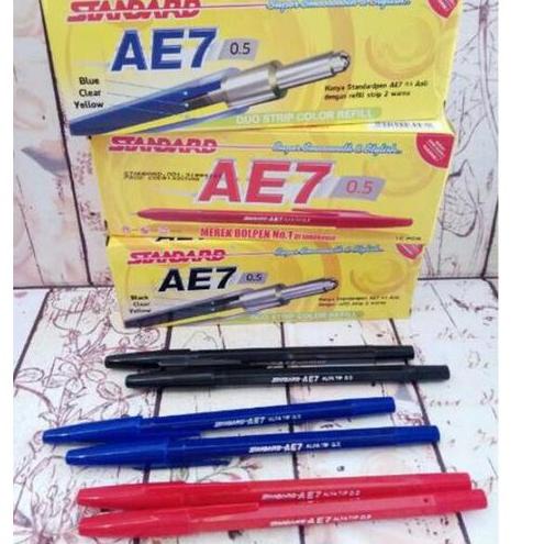 

〽️BIG SALE〽️ Pen / Pulpen / Bolpoint STANDARD AE 7 (12 pcs)
