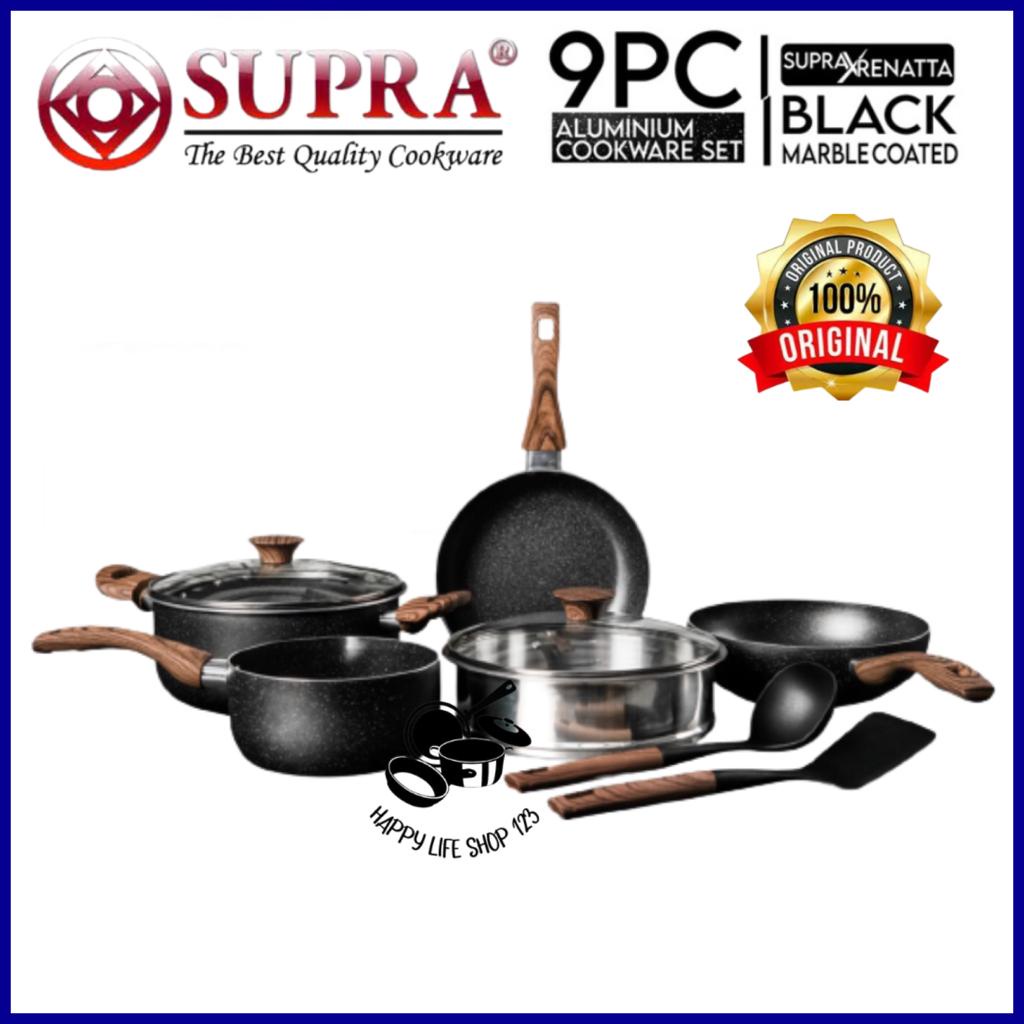 Jual Panci Supra Aluminium Series Black Panci Set Supra Anti Lengket