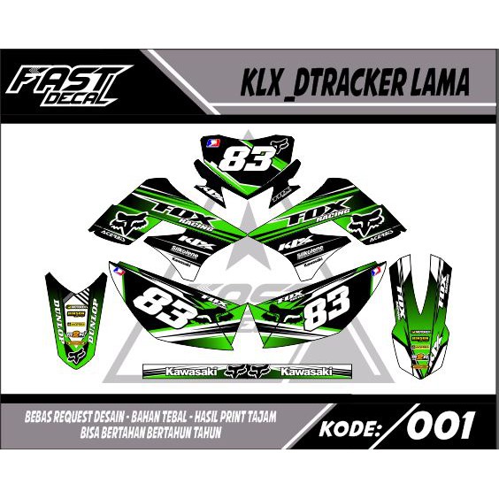 Decal sticker klx lama_dtracker lama