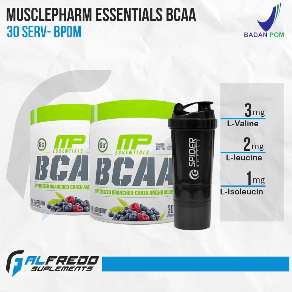MP Essentials BCAA 30 Servings | Musclepharm BCAA | Suplemen Fitness | Suplemen Otot