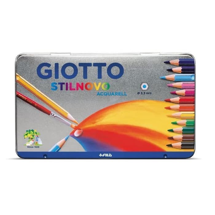 

GIOTTO Stilnovo Acquarell Metal Box 12 color - Ref.256200