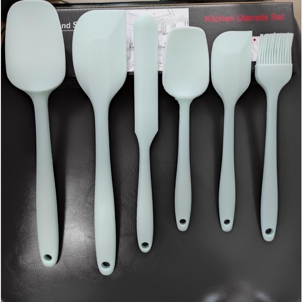 Sutil Alat Masak Silicone 1Set isi 6 Pcs Spatula Silikon Food Grade