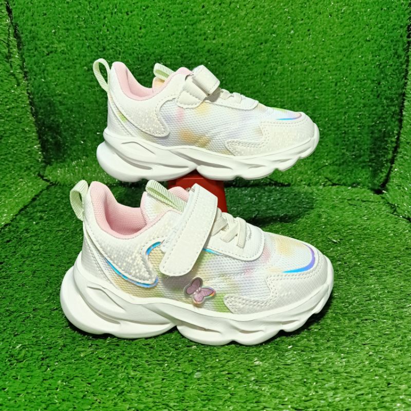 LED Terbaru Sepatu Anak Dans -Lila (Rose) (TK)-WHITE