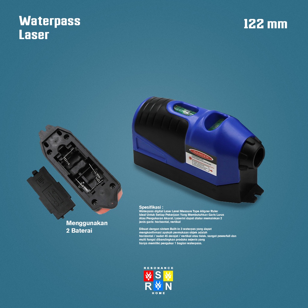 Penggaris Meteran Digital Waterpas Laser Level Pro Termurah Multifungsi | Alat Ukur Digital