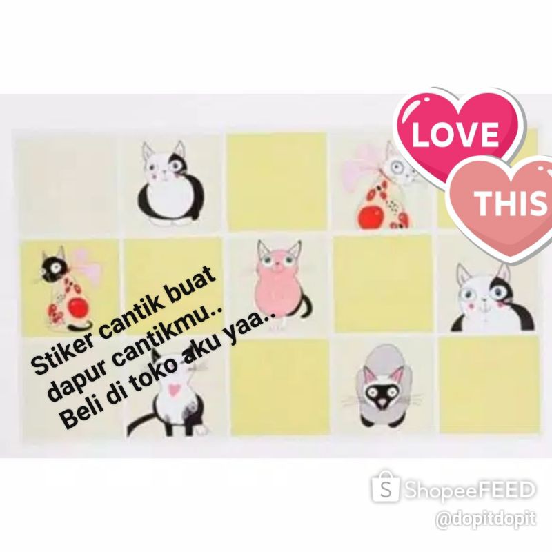 Stiker Sticker Dinding Dapur Tahan Panas Api , Anti Minyak / Tempelan Tahan Suhu Tinggi