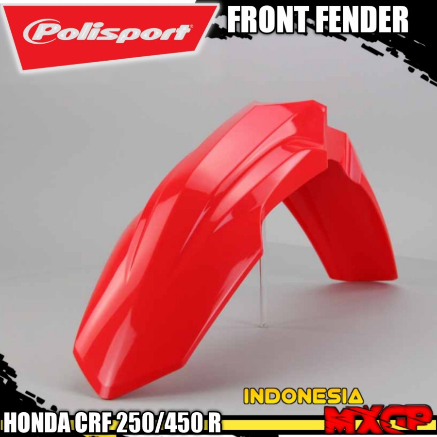 HONDA CRF 250 450 R RX 2018 2019 2020 2021 2022 2023 POLISPORT Front Fender - Spakbor Depan Supermot