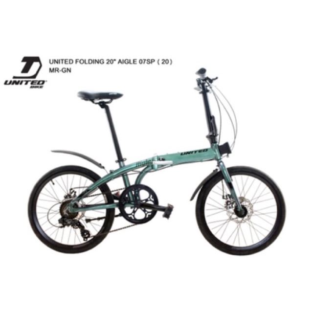  Sepeda  Lipat Folding Bike United  Aigle  20 Shopee Indonesia