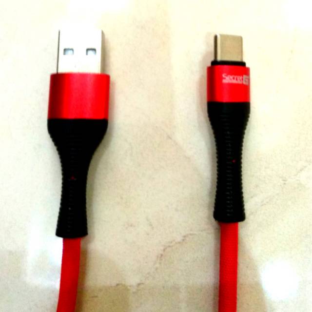 SECRET G LS402C - kabel Cable USB Type C FAST Charger 2M Bahan Nilon