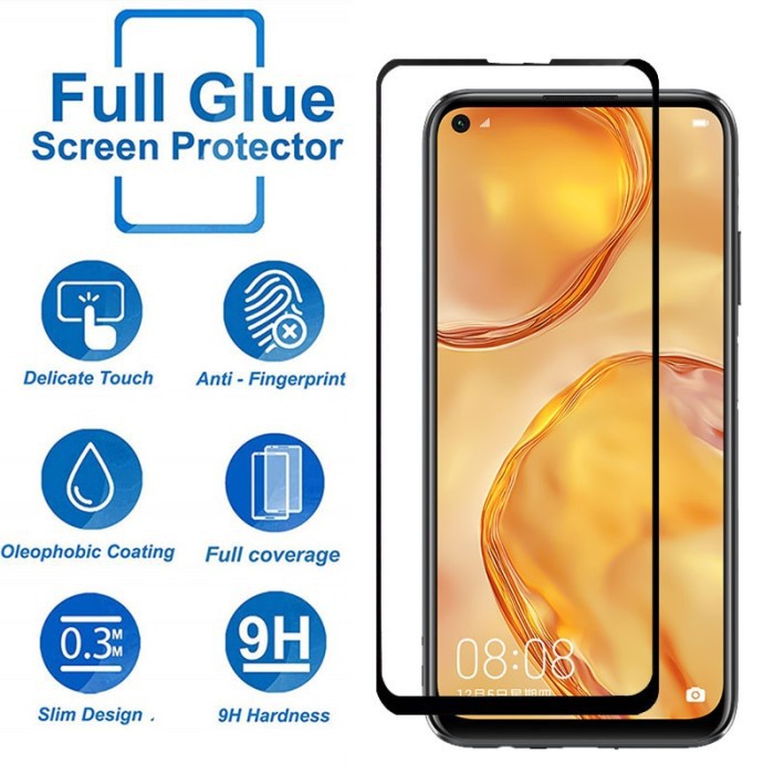 TEMPERED GLASS FULL LEM 5D 9D HUAWEI NOVA 5T-ANTIGORES KACA FULL COVER