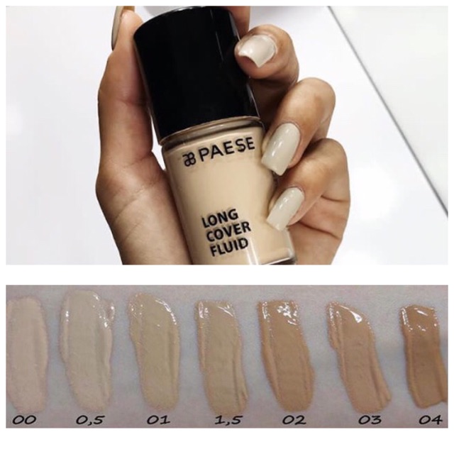 Paese Face Foundation Long Cover Fluid