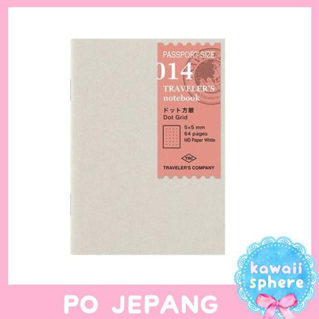 

[[BISA COD]] Midori Travelers Notebook | Passport Size | Dot Grid Refill | PO