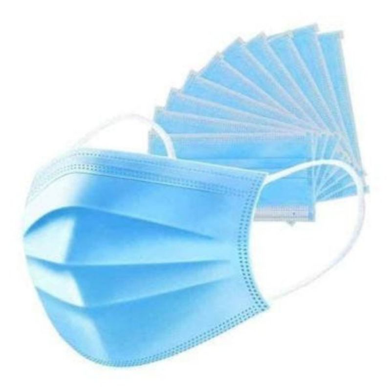 [ECER] MASKER EARLOP BIRU ECER // MASKER 3 PLY DISPOSIBLE MASK